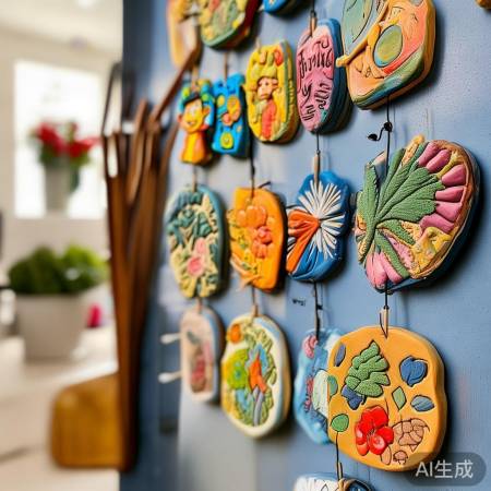 个性化粘土冰箱贴,创意无限!