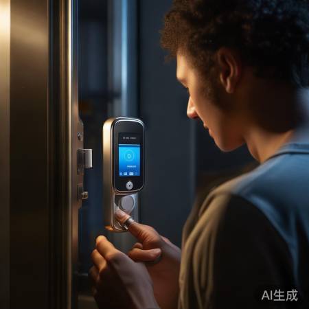 指纹锁电池不足,快换或充电!