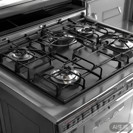 先科3109燃气灶，黑金简约小