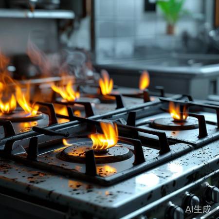 “疫情期间燃气灶，燃烧充分少油