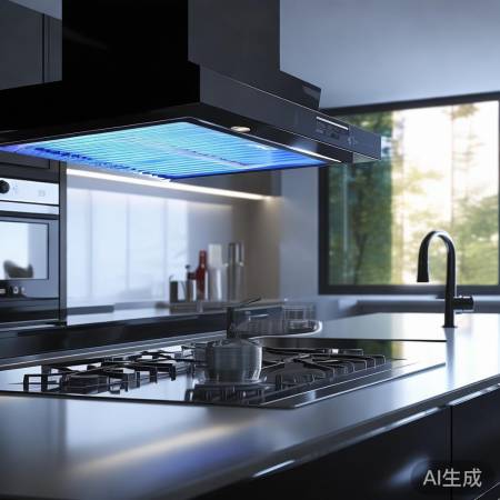 “新型环保欧式油烟机,过滤油烟