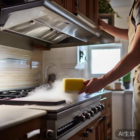 “预热油渍易清，定期保养省修费