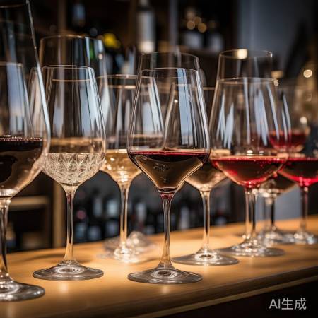 挑选红酒杯,材质杯型要讲究。