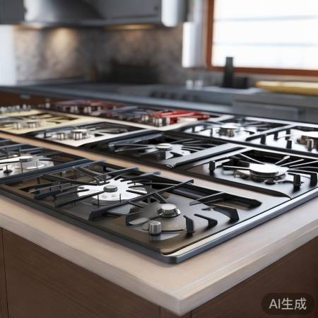 燃气灶选色,与台面和谐搭配
