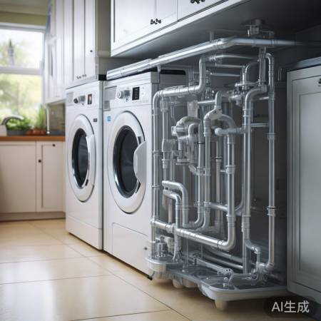厨房洗衣机管道布局与通水工作