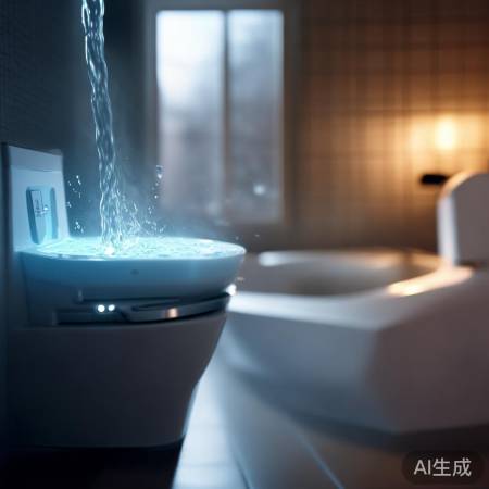 智能马桶提示牌,冲水声变舒适。