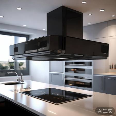 新抽油烟机吸力强，静音智能，烹