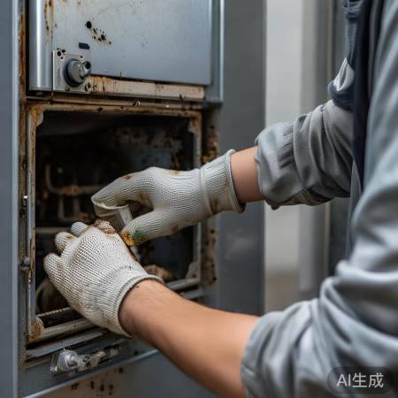 壁挂炉内部清洁保障燃烧