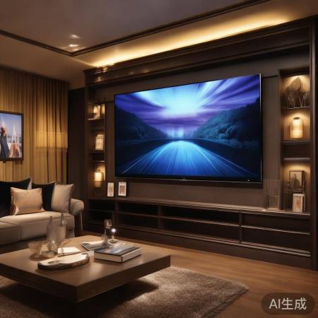 家居背景墙布置,打造私人影院体