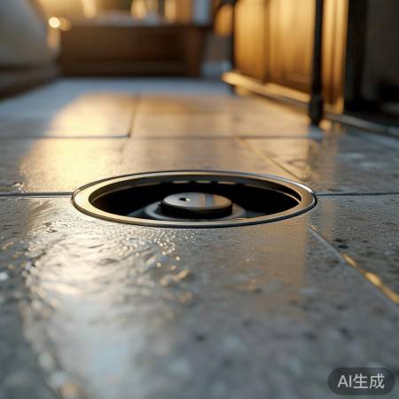 “地漏密封关键，按压盖判断。”