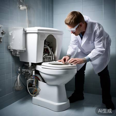 组装马桶,检查水管电源,恢复原