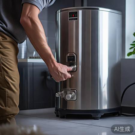 热水器盖好防尘盖，检查阀门，通