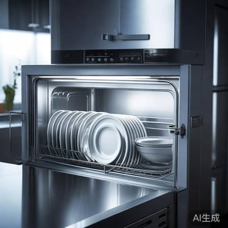 消毒完毕，静置后取餐具。