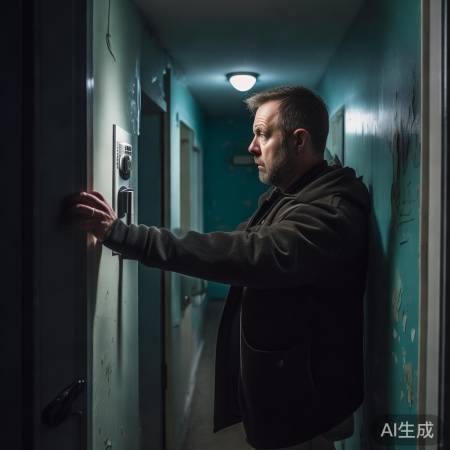 指纹锁被撬,冷静报警求助。