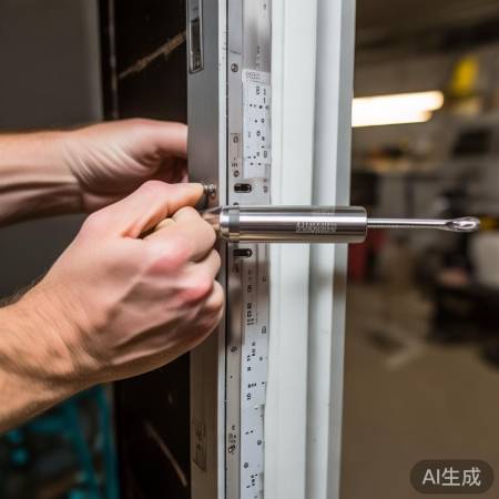 “新锁体安装,螺丝适中紧固”