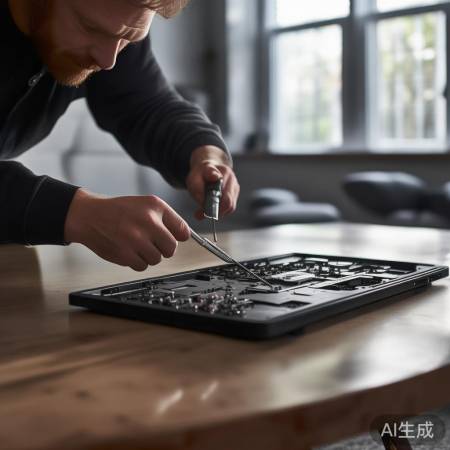 拆电视后盖,螺丝刀助力。