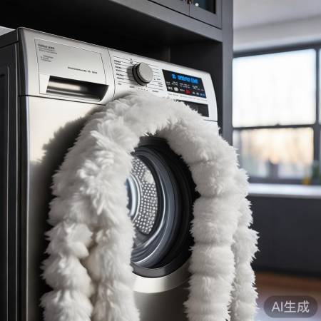 洗衣机选羽绒服/棉袄洗模式