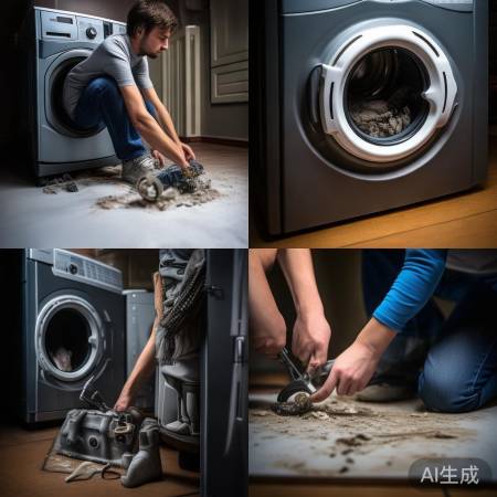 洗衣机堵塞,物理清理法解决