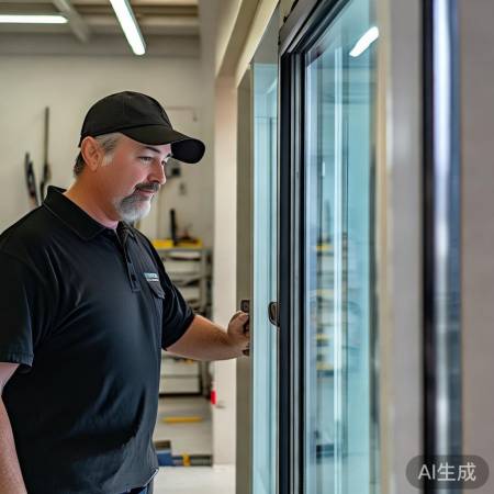 玻璃调整，门启闭正常，成功！