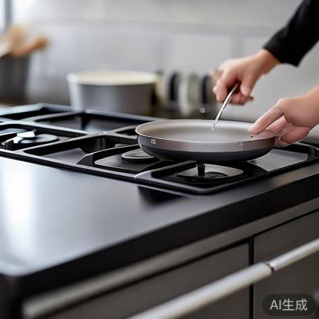 新型燃气灶,防尘易清洁