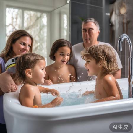 热水器安全使用,勿离人。