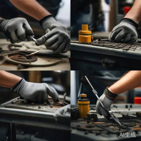 拆旧密封圈,螺丝刀、钳子,润滑