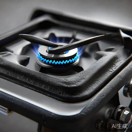 单灶铸铁燃气灶，坚固耐用，安全