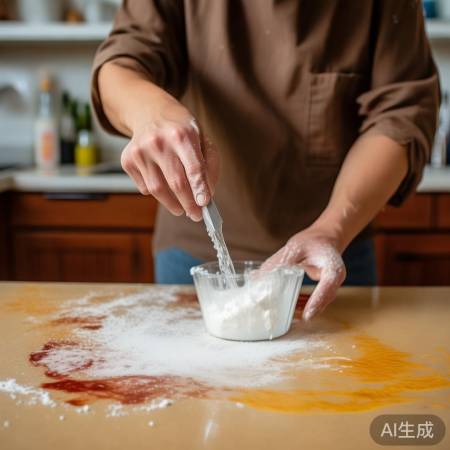 食醋硼砂除油污，清洁简单快捷。