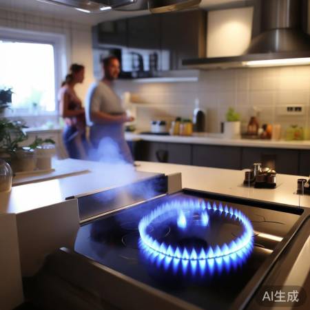 无烟燃气灶，环保清新厨房。