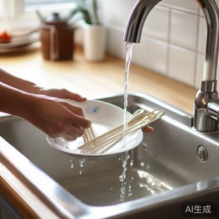 碗筷洗消毒，摆放更安心。