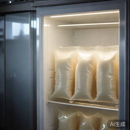 真空包装大米,冰箱保鲜6个月。