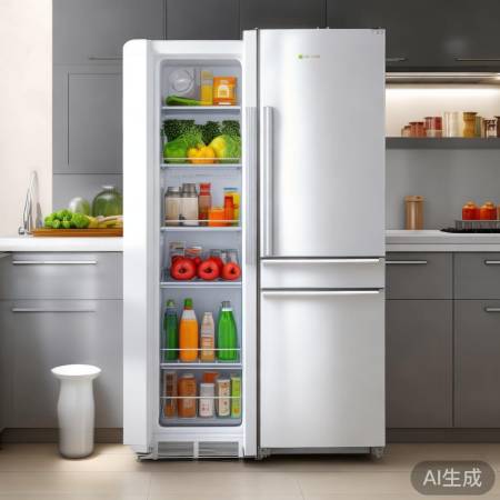 外置冷凝管,冰箱空间更宽敞。
