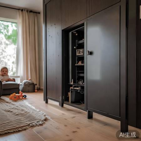 “保险柜藏隐蔽，小孩够不到。”