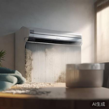 空调过滤网堵塞,影响制冷效果。