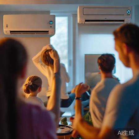 空调调至20-25℃,舒适温度