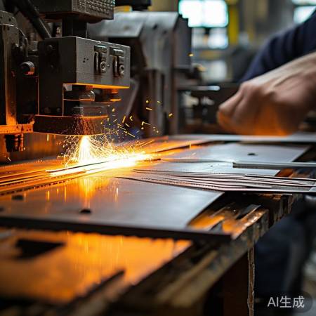 门框钢板切割,保持平整无毛刺