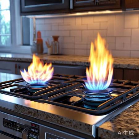 燃气灶双灶猛火,烹饪新体验