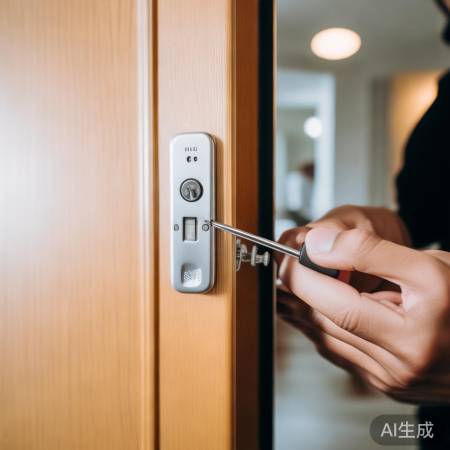 指纹锁螺丝安装，步骤简单易学