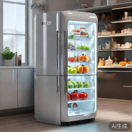 无氟环保,抗菌保鲜,健康冰箱。