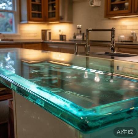 个性化厨房玻璃板，风格和谐美观