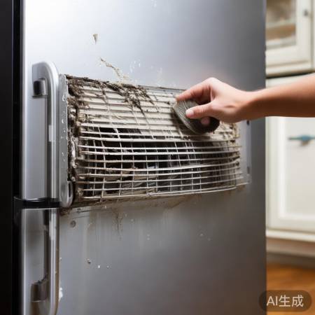 冰箱冷凝器脏堵,先清尘检查,若