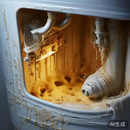 热水器积垢,热效低。