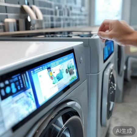 海尔美的洗衣机，智能洗护除菌。