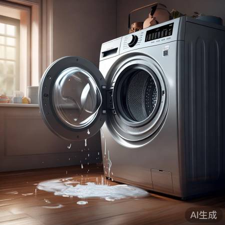 确认无漏,恢复洗衣机。