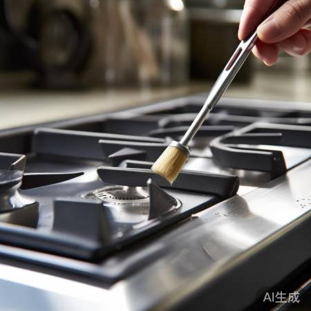 燃气灶通气孔清洁，火力强劲！