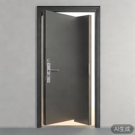 门洞不宜过大,防盗与空间兼顾。