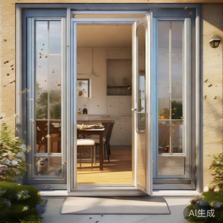 蜜蜂防盗门,夏日无忧生活