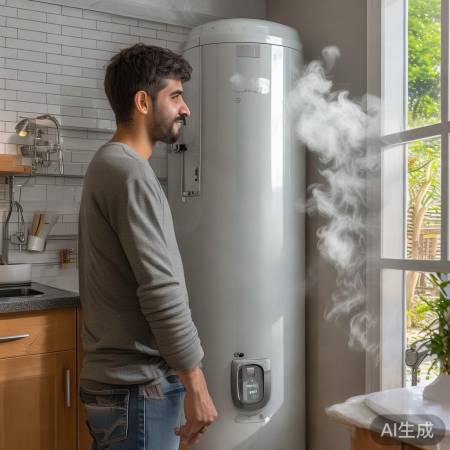 电热水器接水管，热水功能检查完