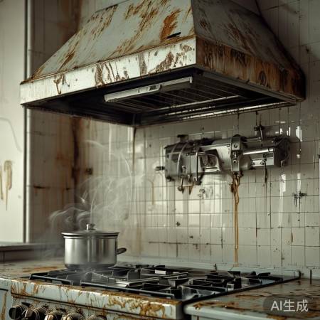 油烟机不洁致电机卡，异响不断