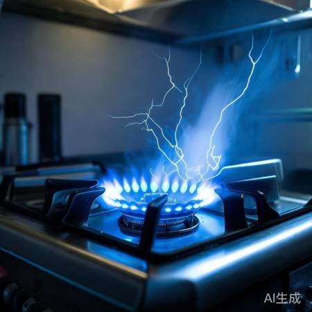 燃气灶静电放电,吓人一跳!